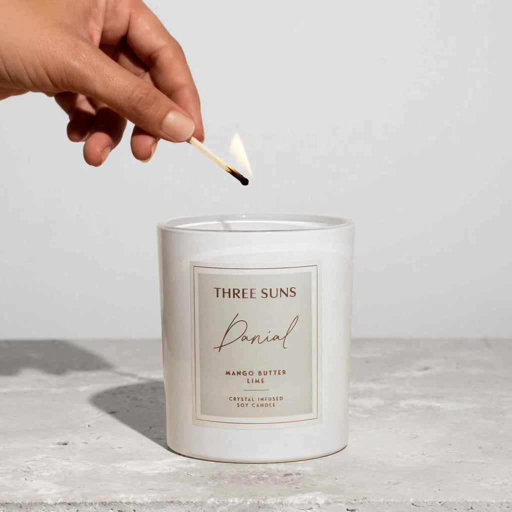 Danial | Candle of Protection | Mango Butter Crystal Infused