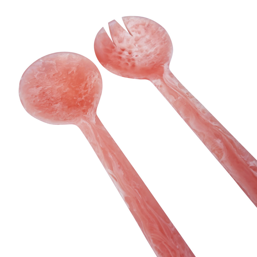 2 Piece Dariah Resin Salad Servers - Bubblegum